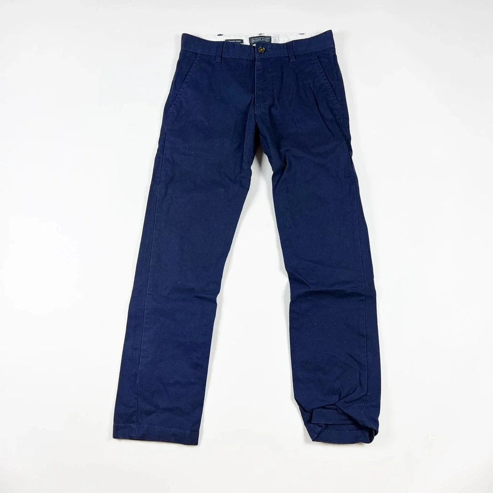 Hawkings McGill mens 28 x 30 straight chino navy blue